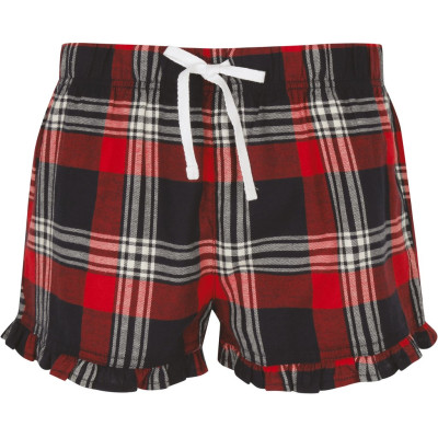 Ladies' tartan frill shorts
